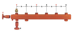 Collecteur-répartiteur de chauffage MAGRA type Vario 85/16 DN 40 (1"1/2) – 165 kW, 7 m³/h
