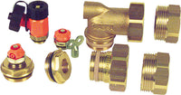 Garniture de raccordement MAGRA 60 modèle V avec raccords 1" autoétanches
