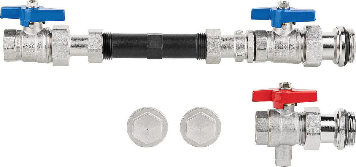 Garniture de raccordement horizontale 3/4" pour compteur d'énergie WMZ-41/3