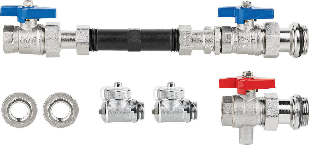 Garniture de raccordement horizontale 3/4" pour compteur d'énergie WMZ-41/3