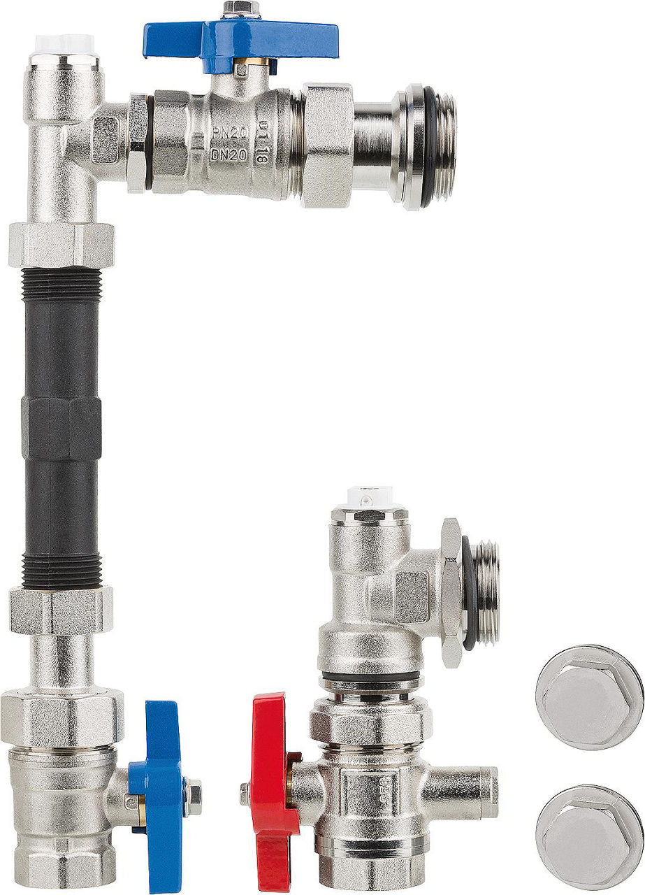 Garniture de raccordement verticale 3/4" pour compteur d'énergie WMZ V