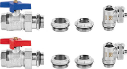 Garniture de raccordement de type H-E horizontale avec vidange