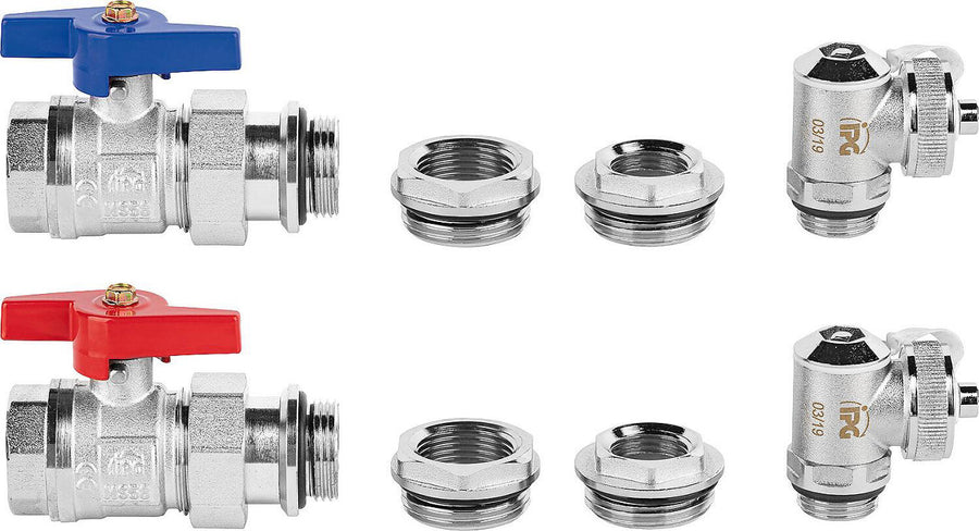 Garniture de raccordement de type H-E horizontale avec vidange