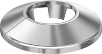 Rosace à serrage RVC chromée pour tube de radiateur
