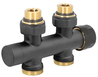 Bloc de robinet thermostatique design 343/344NN noir DN 20 (3/4")