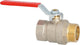 Robinet à boisseau sphérique laiton PN45 passage intégral, femelle × mâle, levier acier rouge
