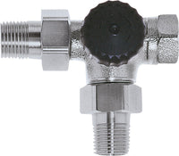 Corps de vanne thermostatique 3 voies IMI Heimeier DN 15 (1/2"), raccord radiateur à droite