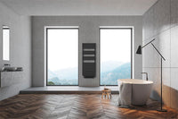 Radiateur sèche-serviettes électrique DeLonghi Cobalto avec ventilateur, anthracite RAL 9004
