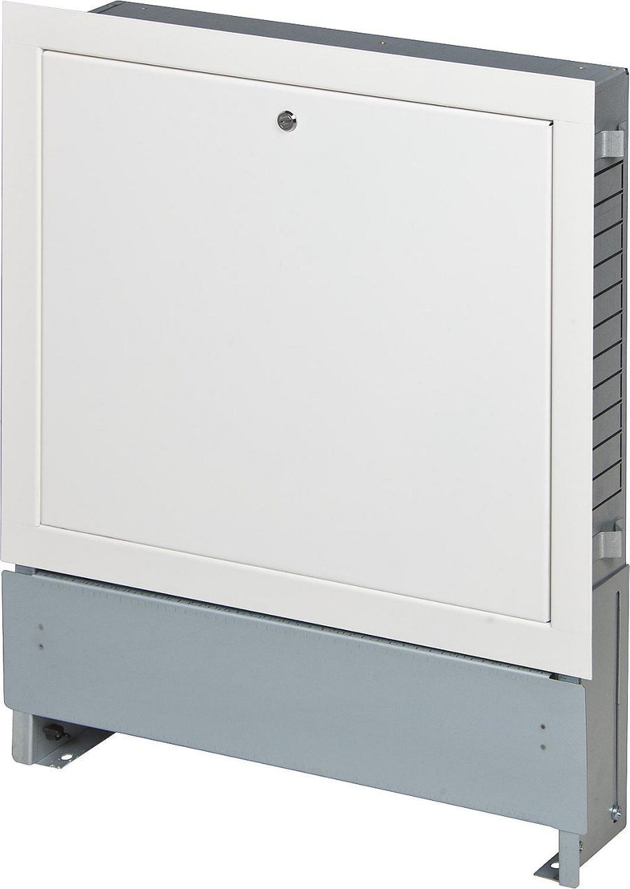 Coffret de distribution encastrable Waterlo VU/L blanc avec devanture laquée