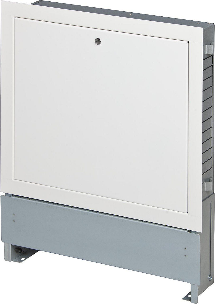 Coffret de distribution encastrable Waterlo VU/L blanc avec devanture laquée