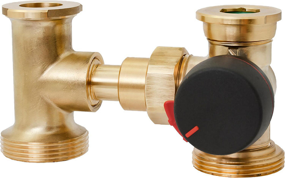 Vanne de mélange 3 voies ESBE VRH 139, corps en H, raccord bride de pompe