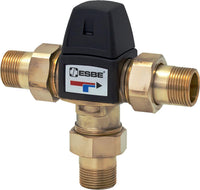 Vanne thermostatique ESBE VTA 322, DN 25 (1") mâle, 35-60 °C, avec kit de raccordement
