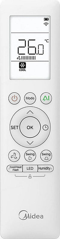 Climatiseur mono-split Midea Solstice R32, unité intérieure