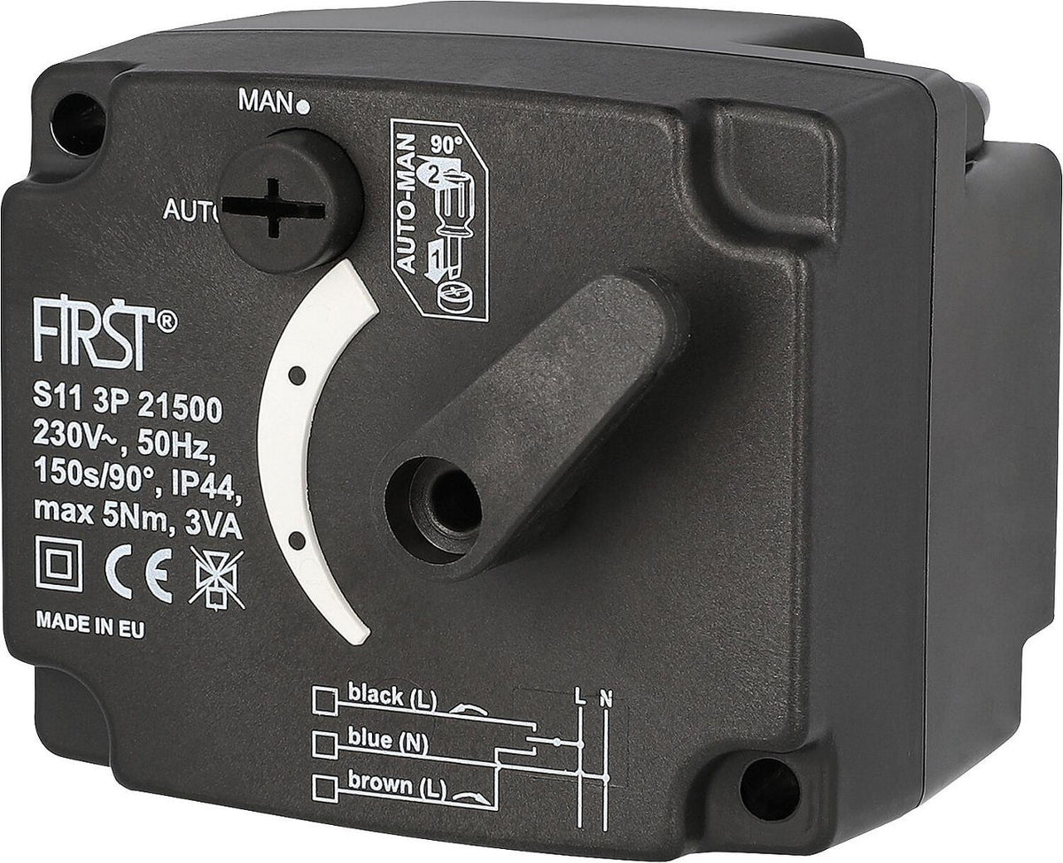Servomoteur First 3 points, 230 V, pour vanne de mélange 3 et 4 voies
