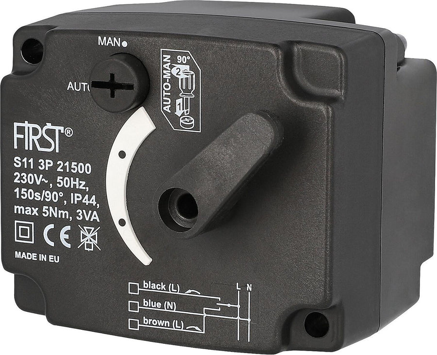 Servomoteur First 3 points, 230 V, pour vanne de mélange 3 et 4 voies