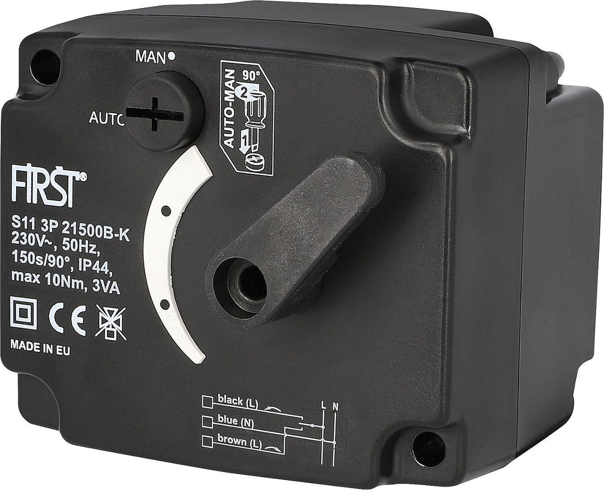 Servomoteur First 3 points, 230 V, pour vanne de mélange 3 et 4 voies