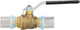 Ball valve with steel lever for evenes-Crimp fittings