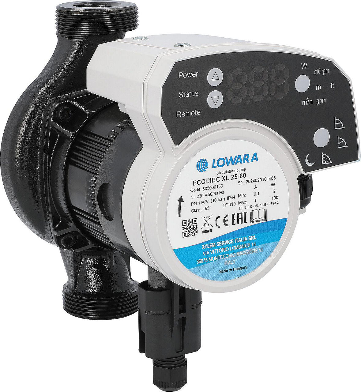 Lowara ecocirc XL Heizungsumwälzpumpen, Gewindeanschlussausführung