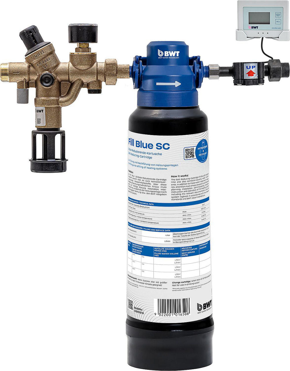 Combinaison de remplissage d'eau de chauffage BWT Fill Blue DN 15 (1/2") mâle