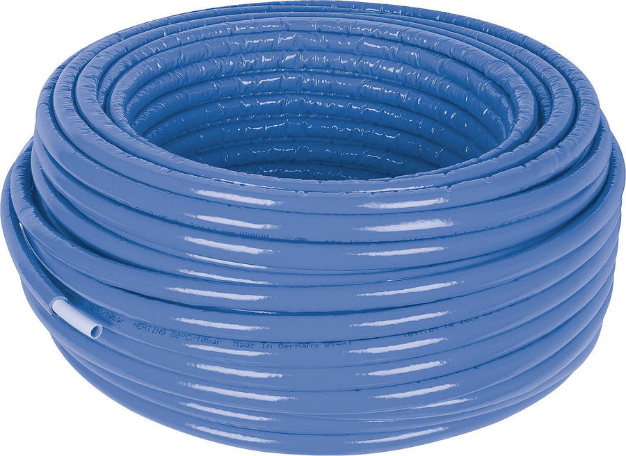 Tube multicouche Uponor Uni Pipe PLUS isolé bleu
