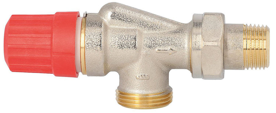 Corps de vanne thermostatique Danfoss RA-N 15 DN 15 (1/2") × eurocône DN 20 (3/4") axial, mâle