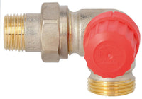 Corps de vanne thermostatique Danfoss RA-N 15 DN 15 (1/2") × eurocône DN 20 (3/4") équerre inversée à droite, mâle