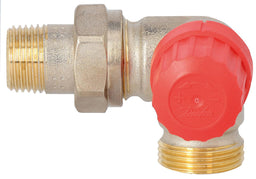 Corps de vanne thermostatique Danfoss RA-N 15 DN 15 (1/2") × eurocône DN 20 (3/4") équerre inversée à droite, mâle