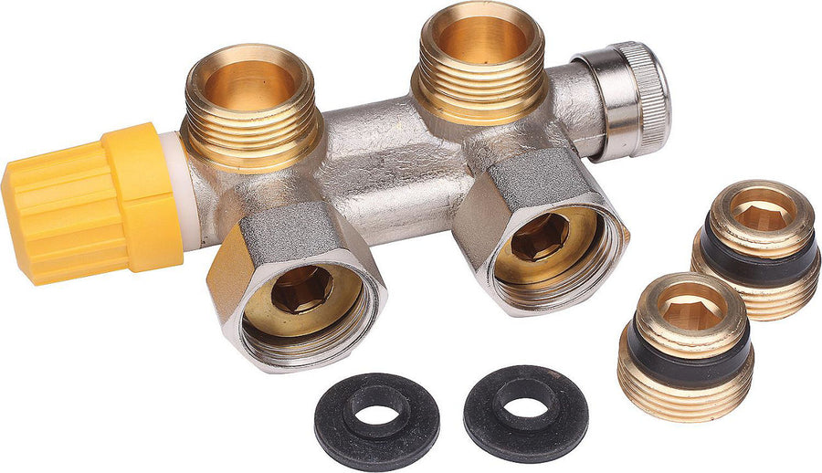 Garniture de raccordement Danfoss VHS-UN équerre DN 15 (1/2") × eurocône DN 20 (3/4")