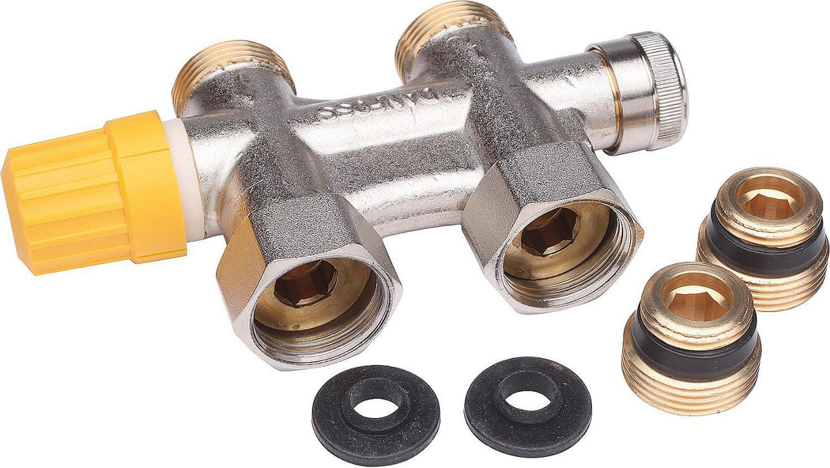 Garniture de raccordement Danfoss VHS-UN équerre DN 15 (1/2") × eurocône DN 20 (3/4")
