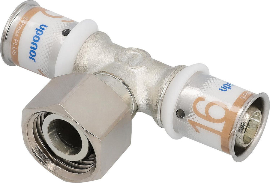 Pièce en T SK Sertir PLUS Uponor Geberit Ø16mm-DN15 (1/2")-Ø16mm FI