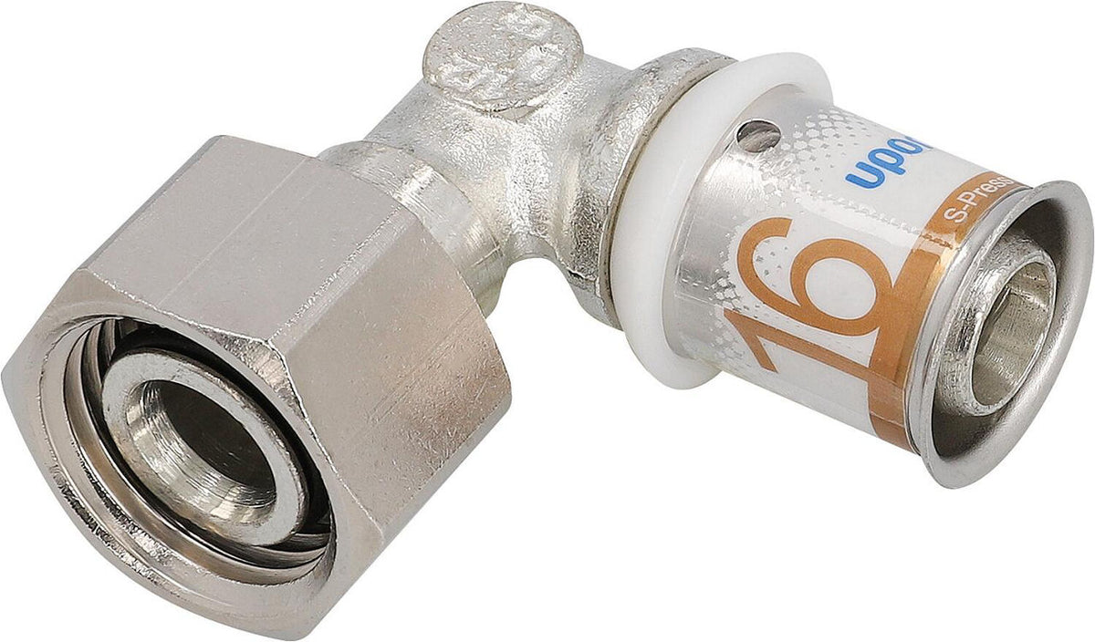 Raccord à visser coudé SK S-Press PLUS Uponor Geberit Ø16mm-DN15 (1/2") FI