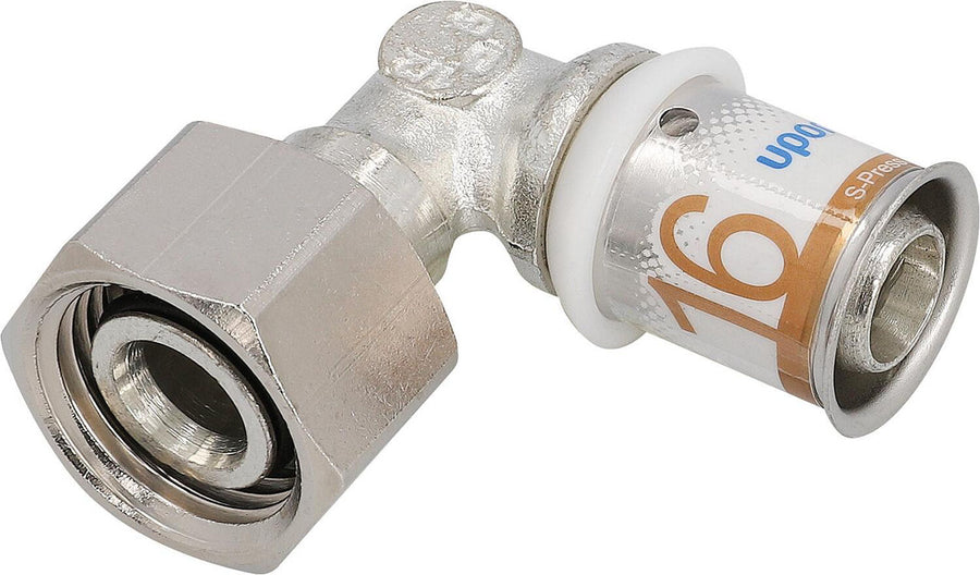 Raccord à visser coudé SK S-Press PLUS Uponor Geberit Ø16mm-DN15 (1/2") FI