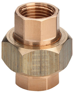 Raccord fileté bronze union à joint plat F/F Type 3330