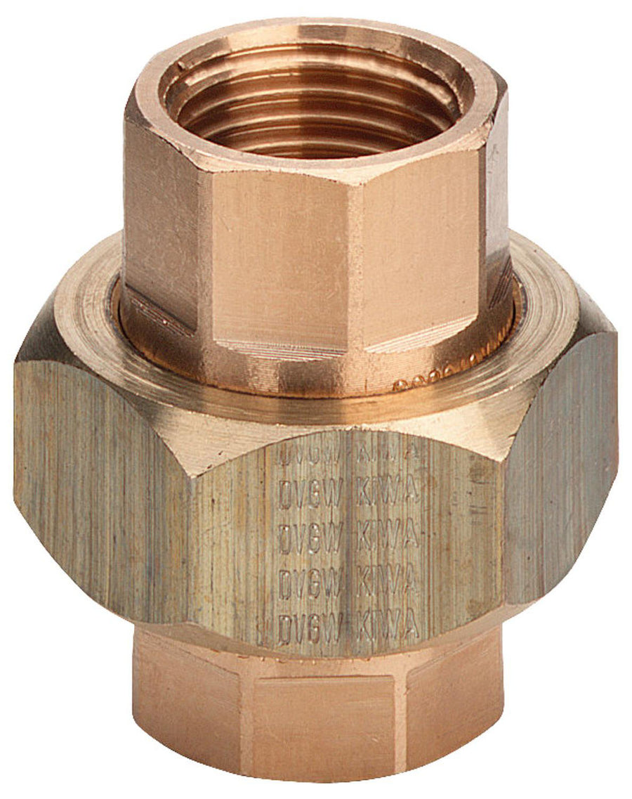 Raccord fileté bronze union à joint plat F/F Type 3330