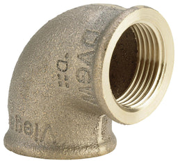 Raccord fileté bronze coude 90° F/F Type 3090
