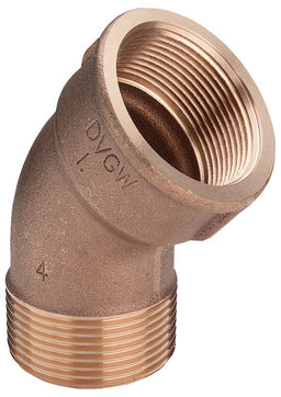 Raccord fileté bronze coude 45° F/M Type 3121