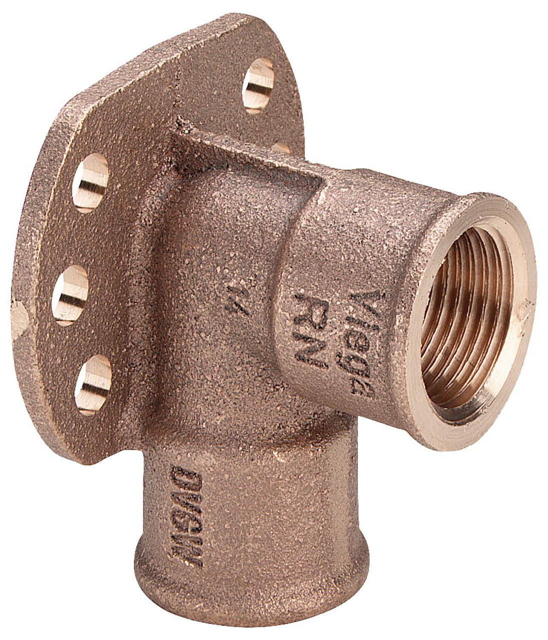 Raccord fileté bronze applique murale / coude de plafond Type 3471