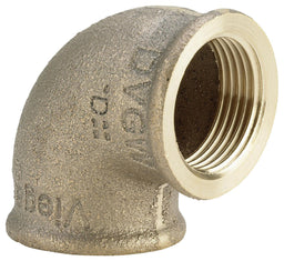 Raccord fileté bronze coude 90° réduit F/F Type 3090