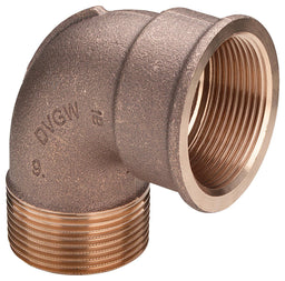 Raccord fileté bronze coude 90° F/M Type 3092