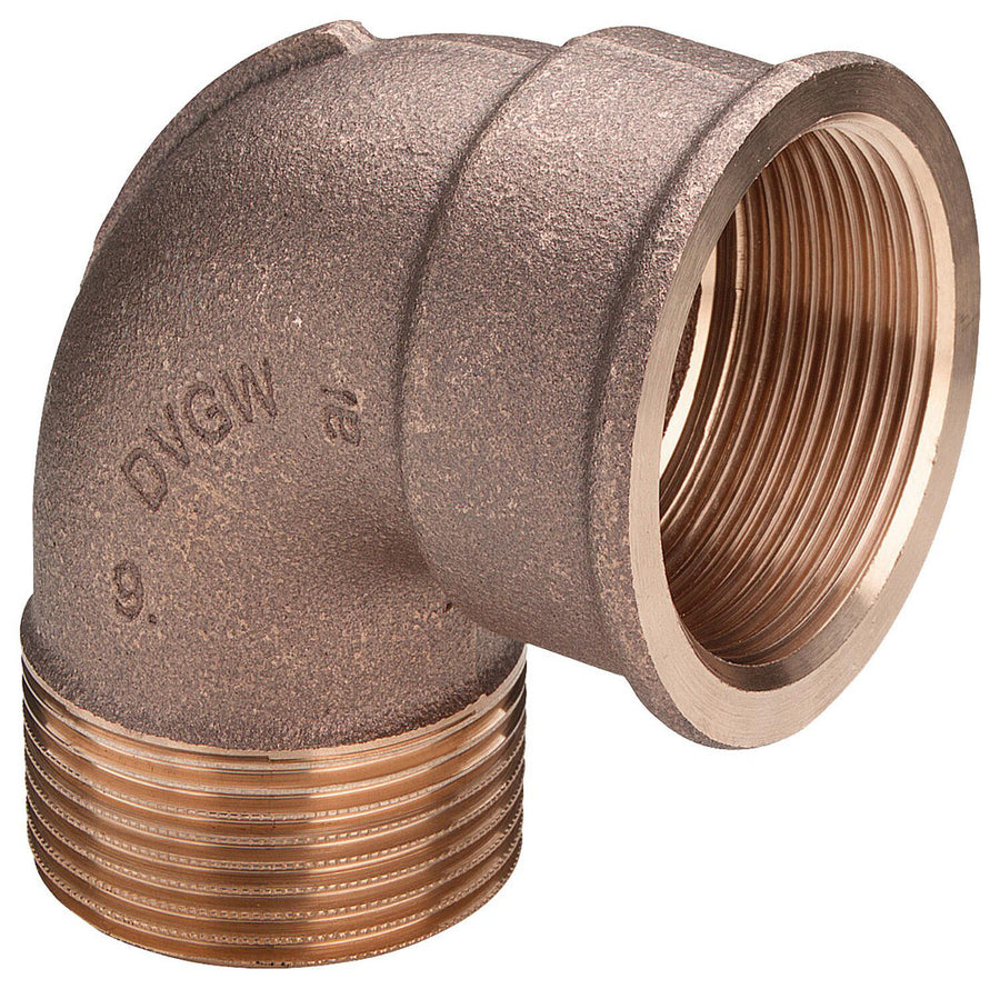 Raccord fileté bronze coude 90° F/M Type 3092