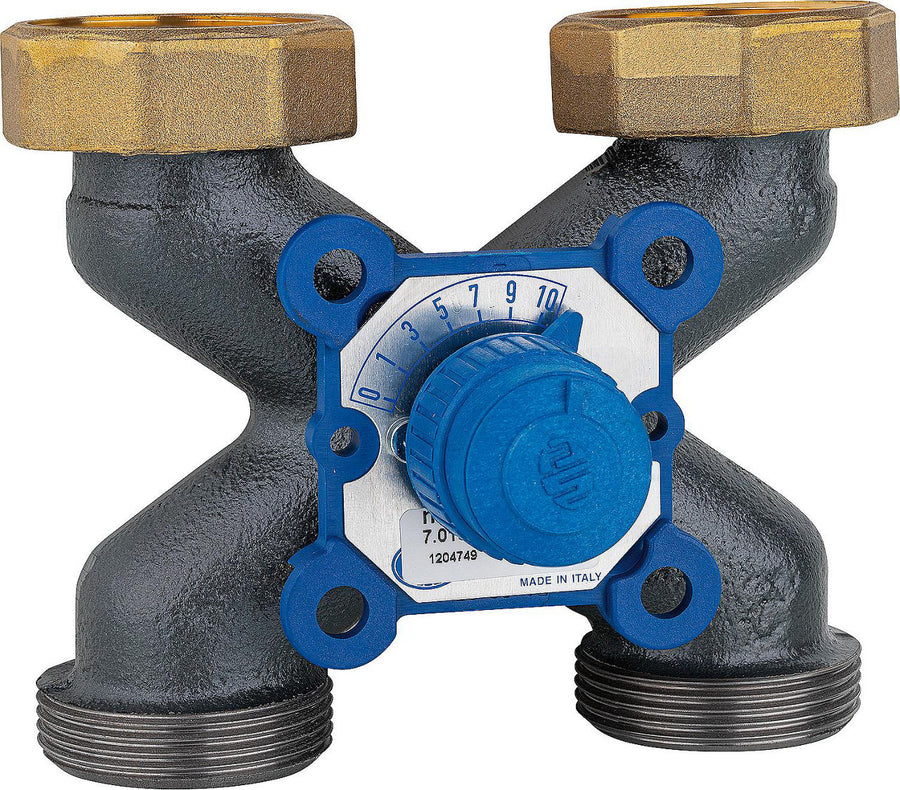 Mélangeur 4 voies MUT VMX-X / VMX-XM 90 en fonte grise, DN 40 (1 1/2"), Kvs 8