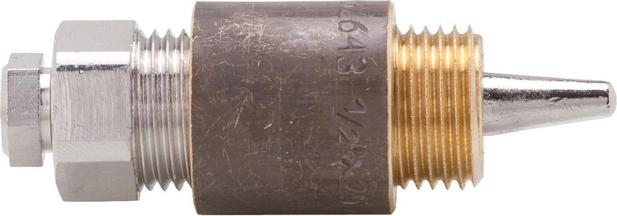 Doigt de gant pour sonde 6 mm, profondeur 60 mm, avec joint torique, laiton