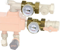 Paire de thermomètres MAGRA avec pièce d'écartement 1" graduation 0-120 °C