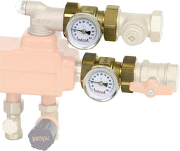 Paire de thermomètres MAGRA avec pièce d'écartement 1" graduation 0-120 °C