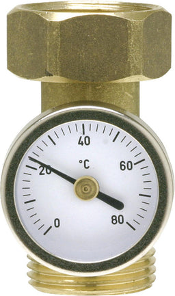 Thermomètre MAGRA avec pièce d'écartement 1/2" graduation 0-80 °C