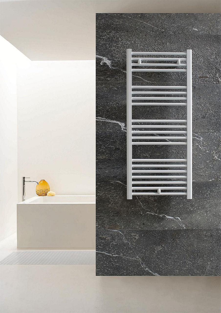 Radiateur sèche-serviettes Jessica droit, blanc RAL 9016