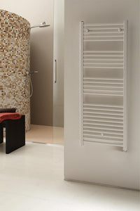 Radiateur sèche-serviettes Jessica droit, blanc RAL 9016