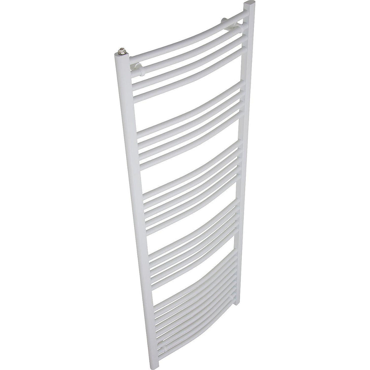 Radiateur sèche-serviettes Jessica courbé, blanc RAL 9016