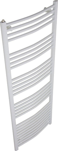 Radiateur sèche-serviettes Jessica courbé, blanc RAL 9016
