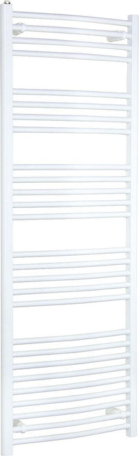 Radiateur sèche-serviettes Jessica courbé, blanc RAL 9016